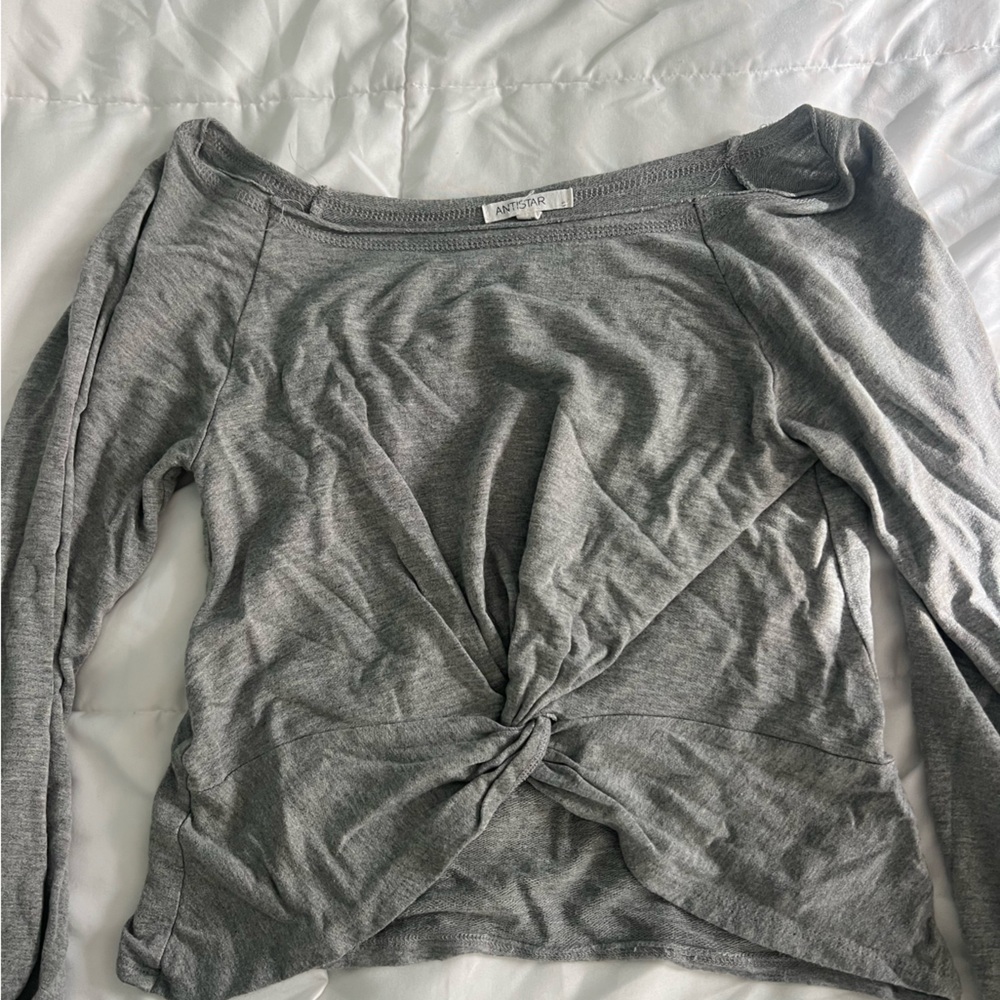 Antistar Gray Twist Front Top
